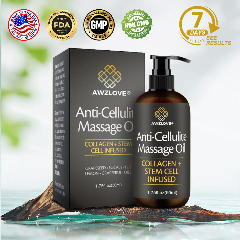 Awzlove® Luxurious Collagen & Stem Cell Anti-Cellulite Massage Oil🎉 (🔥70% Off for a Limited Time!) (Copy)🎁