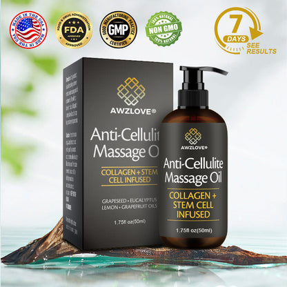 Awzlove® Luxurious Collagen & Stem Cell Anti-Cellulite Massage Oil🎉 (🔥70% Off for a Limited Time!) (Copy)🎁