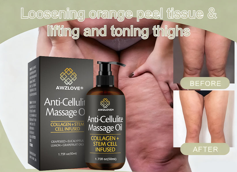 Awzlove® Luxurious Collagen & Stem Cell Anti-Cellulite Massage Oil🎉 (🔥70% Off for a Limited Time!) (Copy)🎁