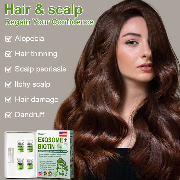 Piguiay® Hair Follicle Repair Hair Growth Solution - Latest microneedle system, rapid absorption,Achieve thicker hair quickly🌞