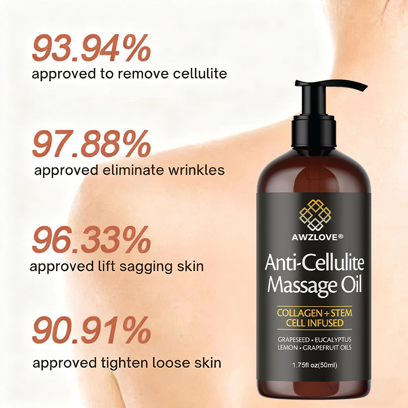 Awzlove® Luxurious Collagen & Stem Cell Anti-Cellulite Massage Oil🎉 (🔥70% Off for a Limited Time!) (Copy)🎁