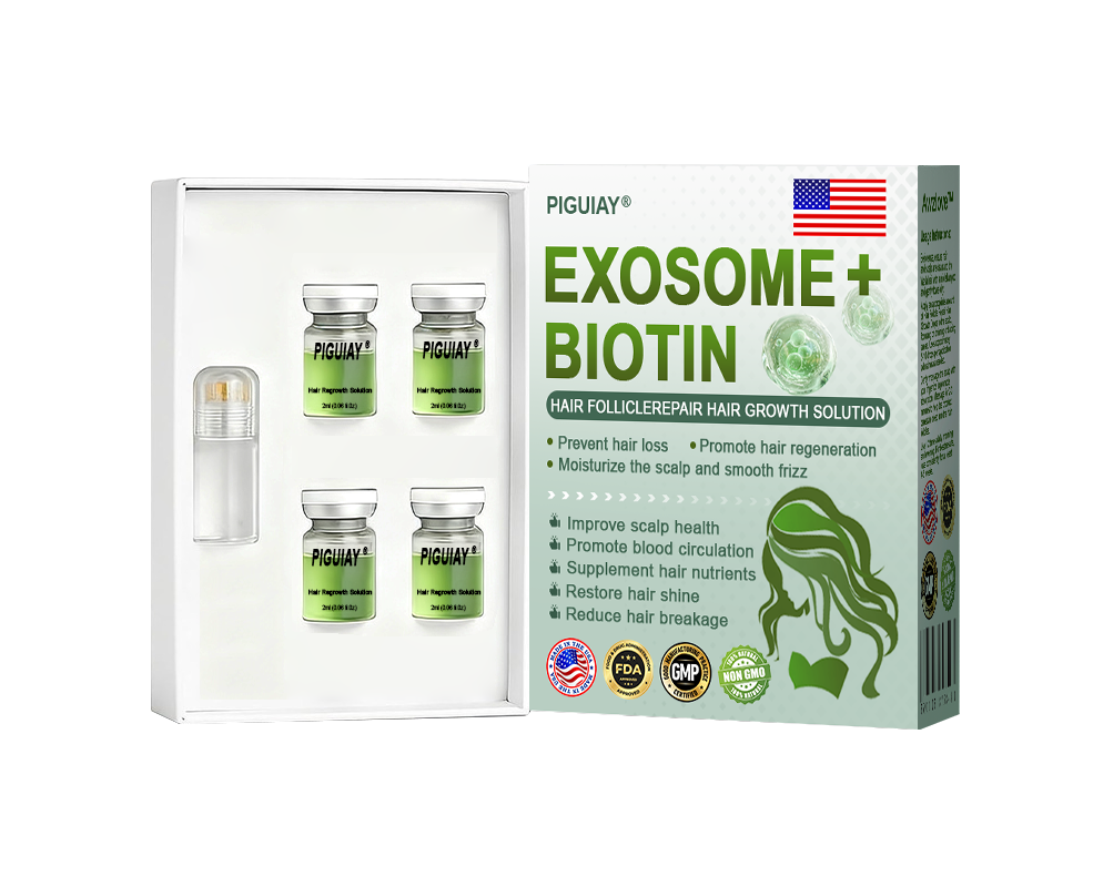 Piguiay® Hair Follicle Repair Hair Growth Solution - Latest microneedle system, rapid absorption,Achieve thicker hair quickly🌞